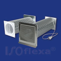 ISOflexa® Abluftmauerkasten mit Rohreinschublüfter